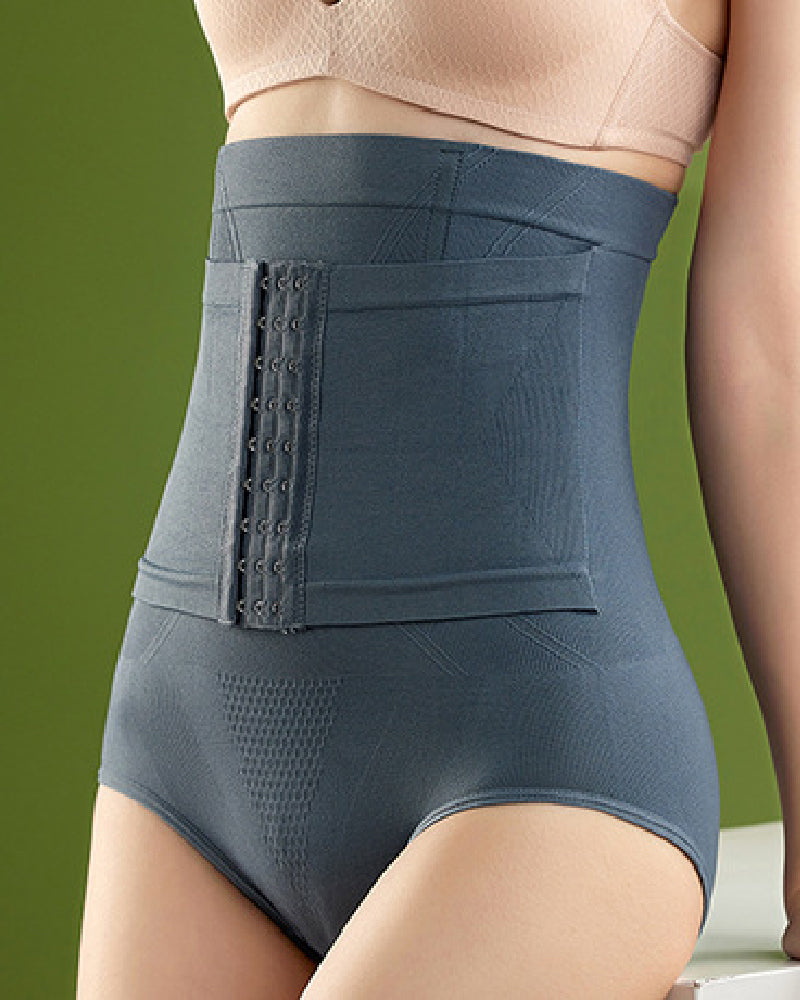 9-reihige Haken Hohe Taille Bauchweg Po-Lift Shapewear Höschen Unterwäsche