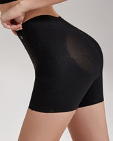 Damen Hoher Taille Mesh Miederpants Bauchweg Gürtel Shapewear Shorts