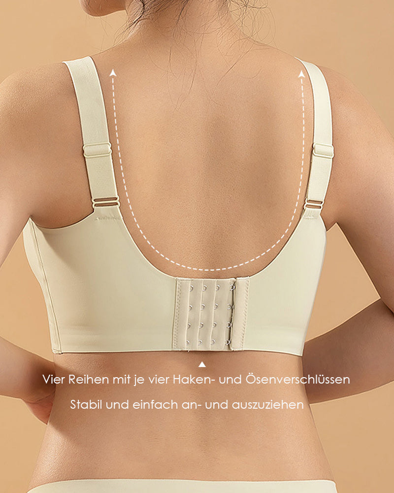 Damen Nahtlose Breite Träger Bügelloses Tube Top Minimizer Vorderverschluss BH