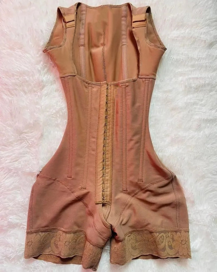Shapshe® Damen Hochkompressions Offene Büste Nach-Operation Knochen Taillenformer Shapewear