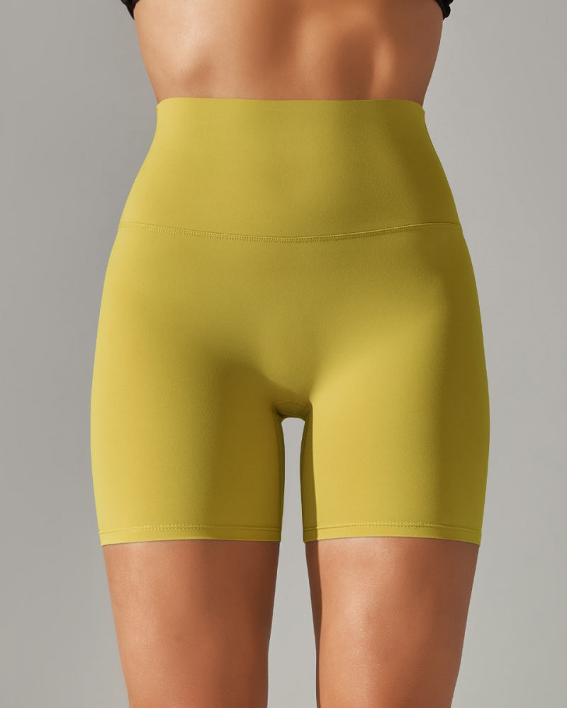 Enge Stretch Yoga Shorts mit Hoher Taille