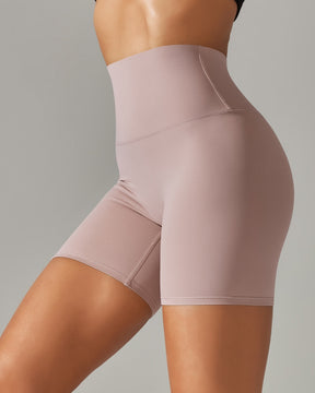 Enge Stretch Yoga Shorts mit Hoher Taille