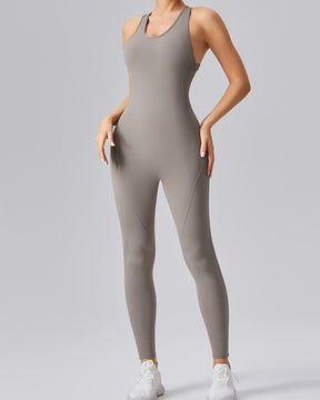 Nude Sexy Beauty Back Schnelltrocknender Stretch-Yoga-Jumpsuit