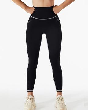 Damen Lässige Yoga Hose mit hoher Taille Hüftlift Fitness Hose bauchenge Sport Leggings