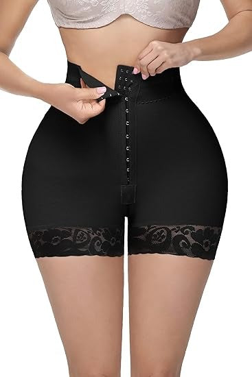 Shapshe® BBL Shorts mit doppelter Kompression und hoher Taille und bauchkontrollierendem Höschen in der Mitte
