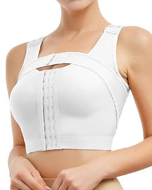 Damen Frontverschluss Postoperative Kompression Shapewear BH Mit Bruststützgürtel