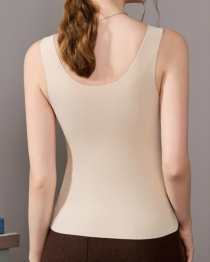 V-Ausschnitt Bauchweg Shapewear Tank Tops Nahtlos Push-Up Kompression Weste