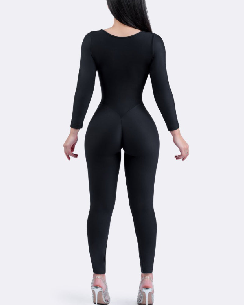 Shapshe® Nahtloser Ganzkörper Body Hohe Kompression Butterweich Eingebaute Netzhaken Shapewear