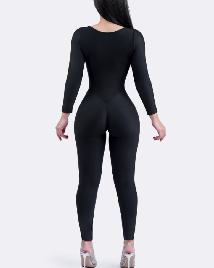 Shapshe® Nahtloser Ganzkörper Body Hohe Kompression Butterweich Eingebaute Netzhaken Shapewear