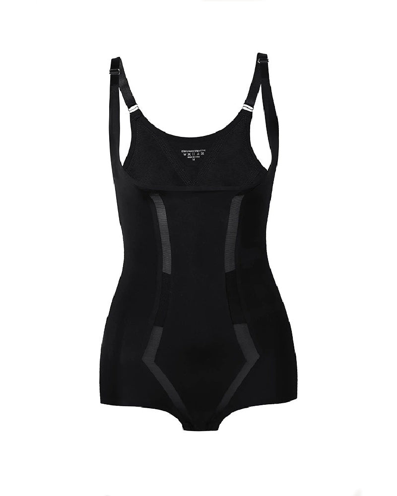 Nahtloser Eisseide Korsett Shapewear Offene Brust Bauchweg Bodysuit