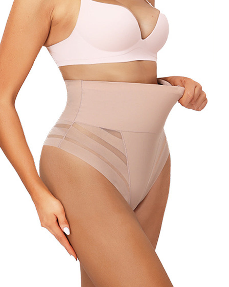 Damen Sexy Mittelhohe Einzigartiger Spitzen Tanga Body Shaper Nahtlose Miederhöschen