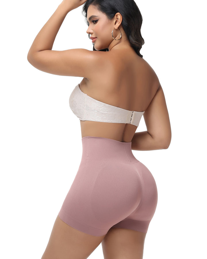 Shapshe® Damen Nahtlose Po-Lift Figurformende Shorts Glatte Anti-Roll Shapewear Shorts