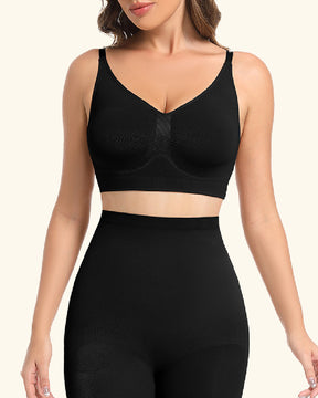 Damen Nahtlos Push-Up Bequemer Herz-Ausschnitt Body Shaper BH