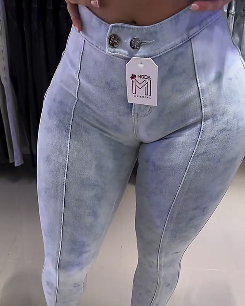 Sexy Jeans für Damen Hohe Taille Bauchkontrolle Hüftlifting (Vorverkauf)