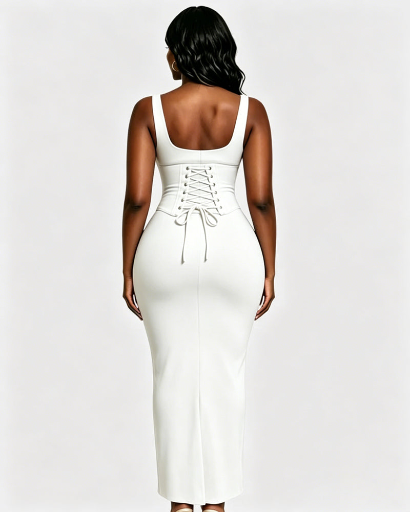 Hourglass Figure Body Shaper The Corset Maxi Dress Two-Piece Set