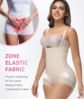 Fajas Colombianas Bauchweg Reißverschluss Offene Brust Stark Formend Shapewear Bodys