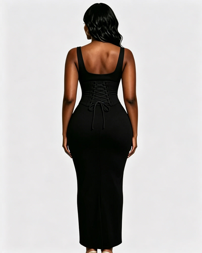 Hourglass Figure Body Shaper The Corset Maxi Dress Two-Piece Set