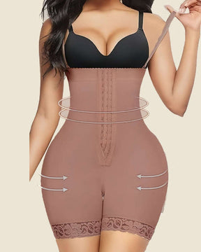 Damen Bauchkontrolle Elastizität Übergröße Postpartale Offene Brust Shapewear