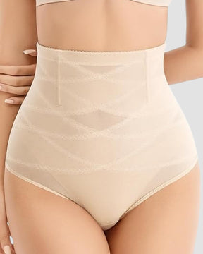 Hoher Elastizität Mesh Shapwear Slip Kreuz Kompression Bauch T-Rücken Unterwäsche