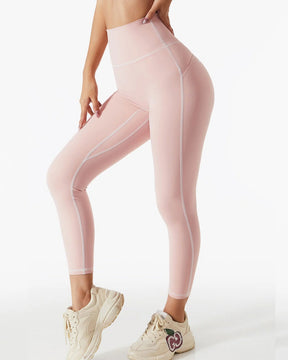 Damen Lässige Yoga Hose mit hoher Taille Hüftlift Fitness Hose bauchenge Sport Leggings