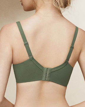 Damen Glatter Spurloser Bügel BH Verstellbarer Dünner Anti-Durchhang Minimizer Bralette