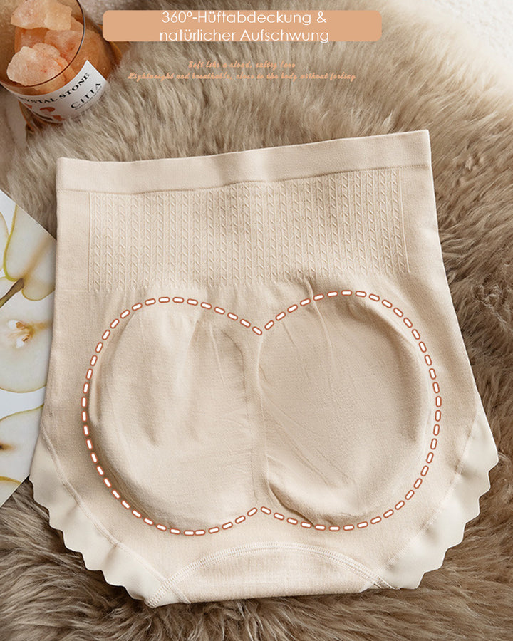 Damen hoher Taille Antibakteriell im Schritt Slips Stretch Vollständiger Abdeckung Unterwäsche