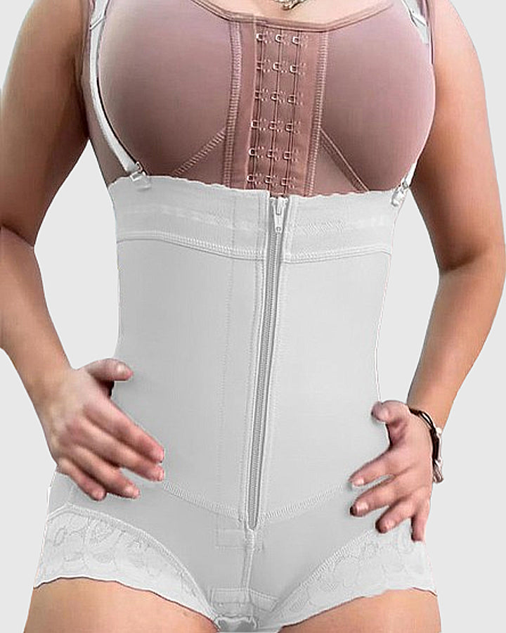 Shapshe® Damen Fajas Shapewear Shorts mit hoher Taille und Reißverschluss