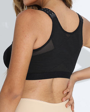 Damen Frontverschluss Postoperative Kompression Shapewear BH Mit Bruststützgürtel