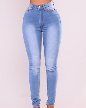 Sexy High Waist Stretch Skinny Jeans für Kurvige Frauen