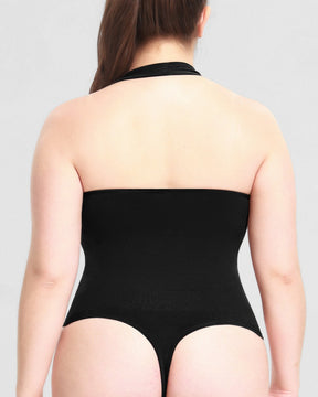 Figurformender Neckholder Tanga Bodysuit