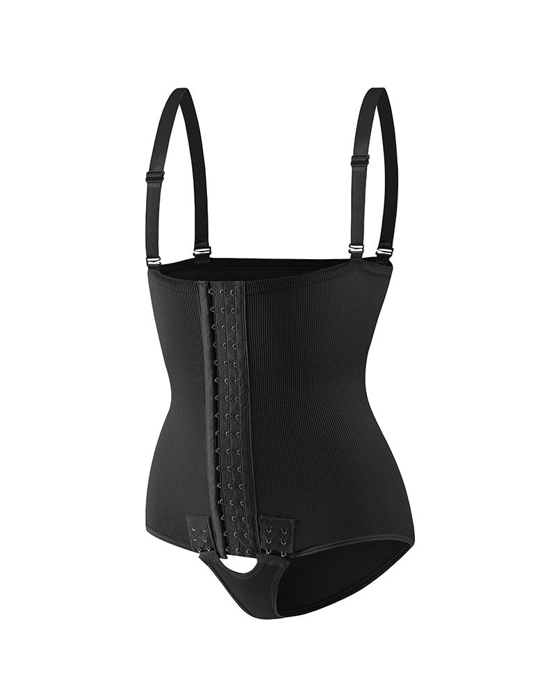 Damen Bauchkontrolle Verstellbare Schnalle Vorne Offen Brust Shapewear