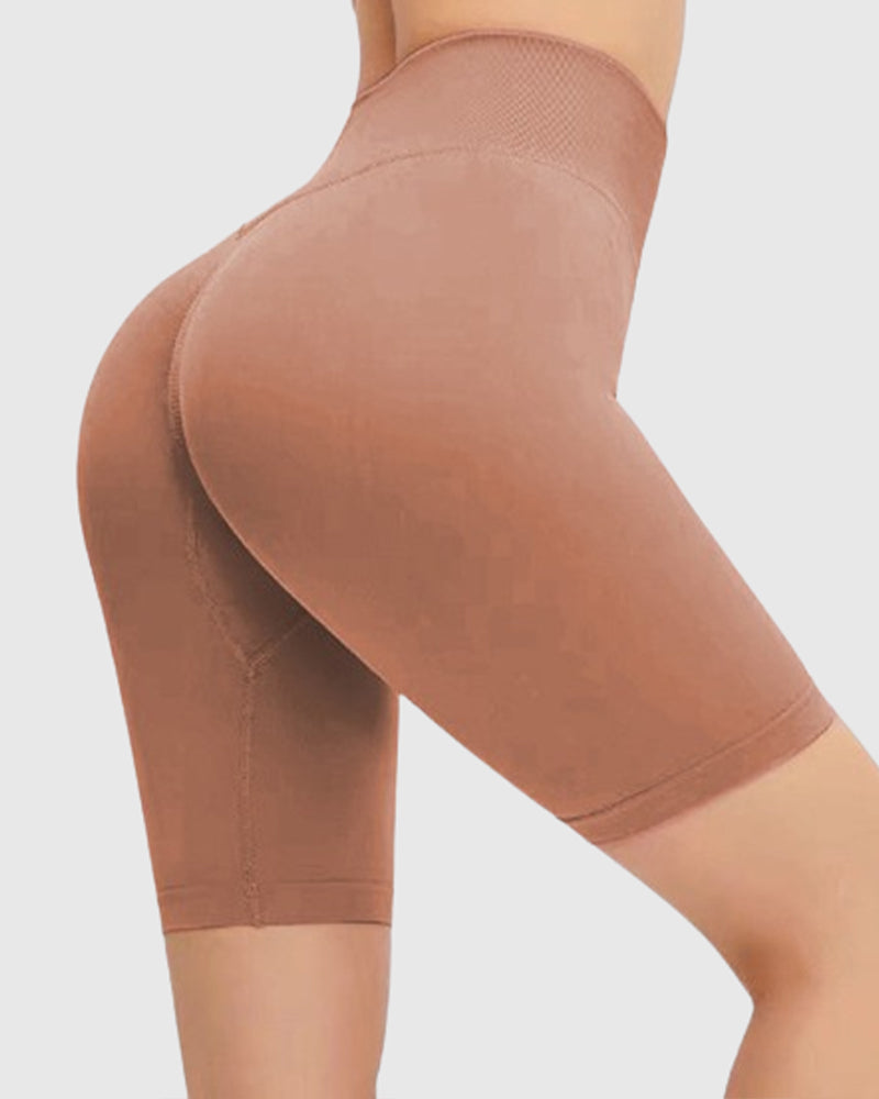 Yoga Shorts Hohe Taille Nahtlose Shorts mit Hüftlifting