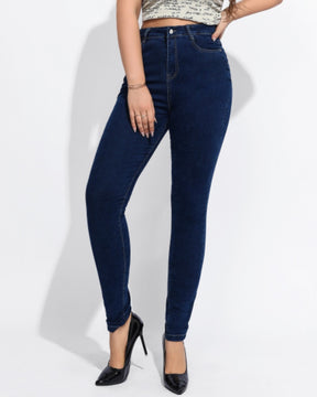 High Waist Slim Fit Skinny Jeans für Damen mit Elastizität