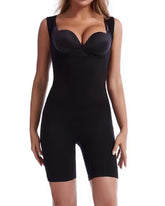 Nahtloser Offener Brust Bauchweg Ganzer Bodysuit  Ärmellos Oberschenkel Schlankere Shapewear