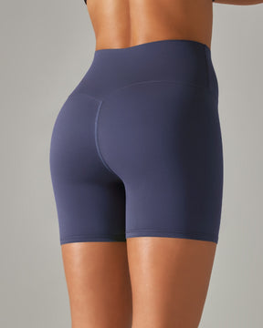 Enge Stretch Yoga Shorts mit Hoher Taille