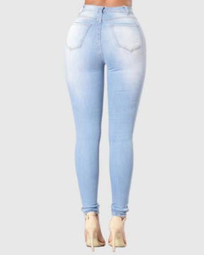 Sexy High Waist Stretch Skinny Jeans für Kurvige Frauen