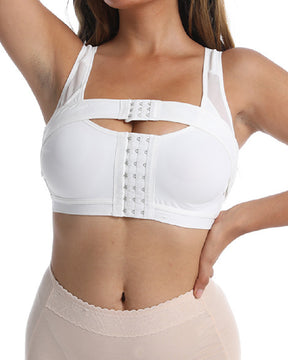 Damen Frontverschluss Postoperative Kompression Shapewear BH Mit Bruststützgürtel