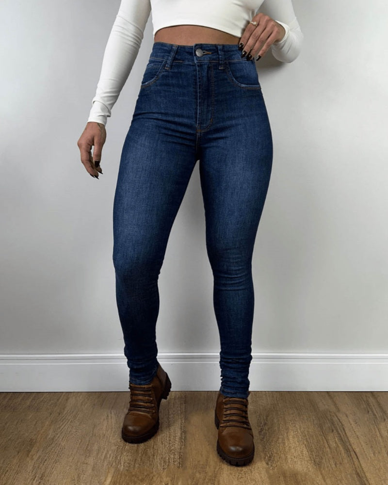 Jeans mit Hoher Taille und Bauchkontrolle Kolumbianische Jeans