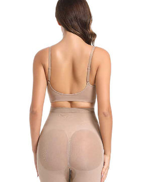 Damen Nahtlos Push-Up Bequemer Herz-Ausschnitt Body Shaper BH