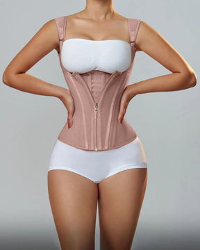 Taillentrainer für Damen Body Shaper Korsett Weste Tanktop mit Stahlknochen