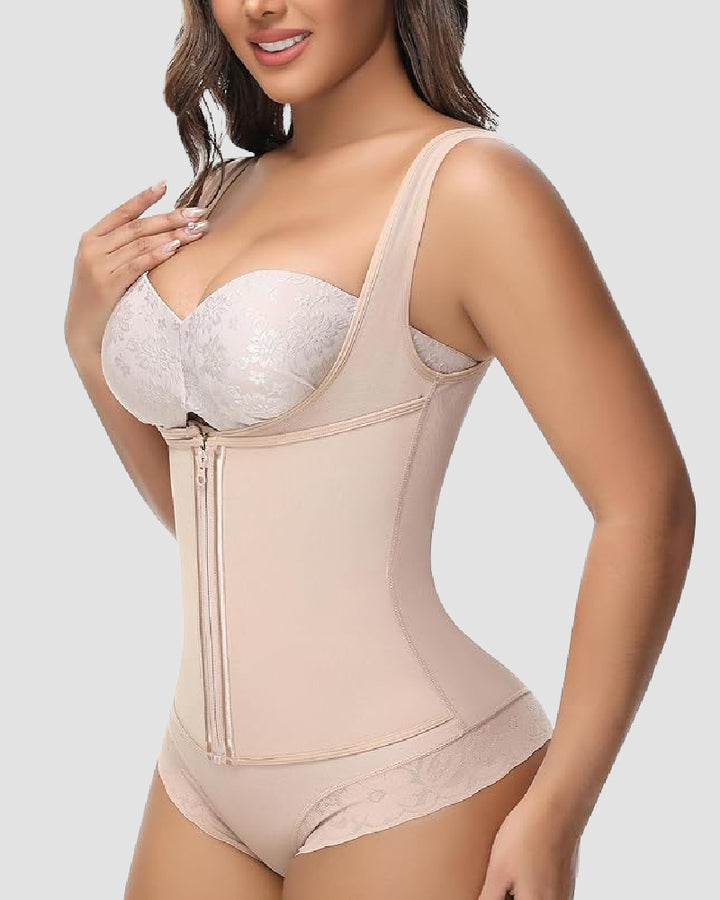 Shapshe® Fajas Colombianas Bauchweg Taille Trainer Offene Brust Shapewear