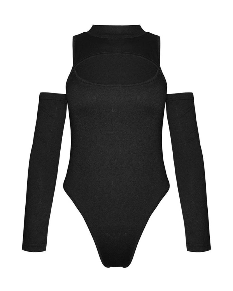 Sexy Langarm-Bodysuit mit Schulterfreier Passform