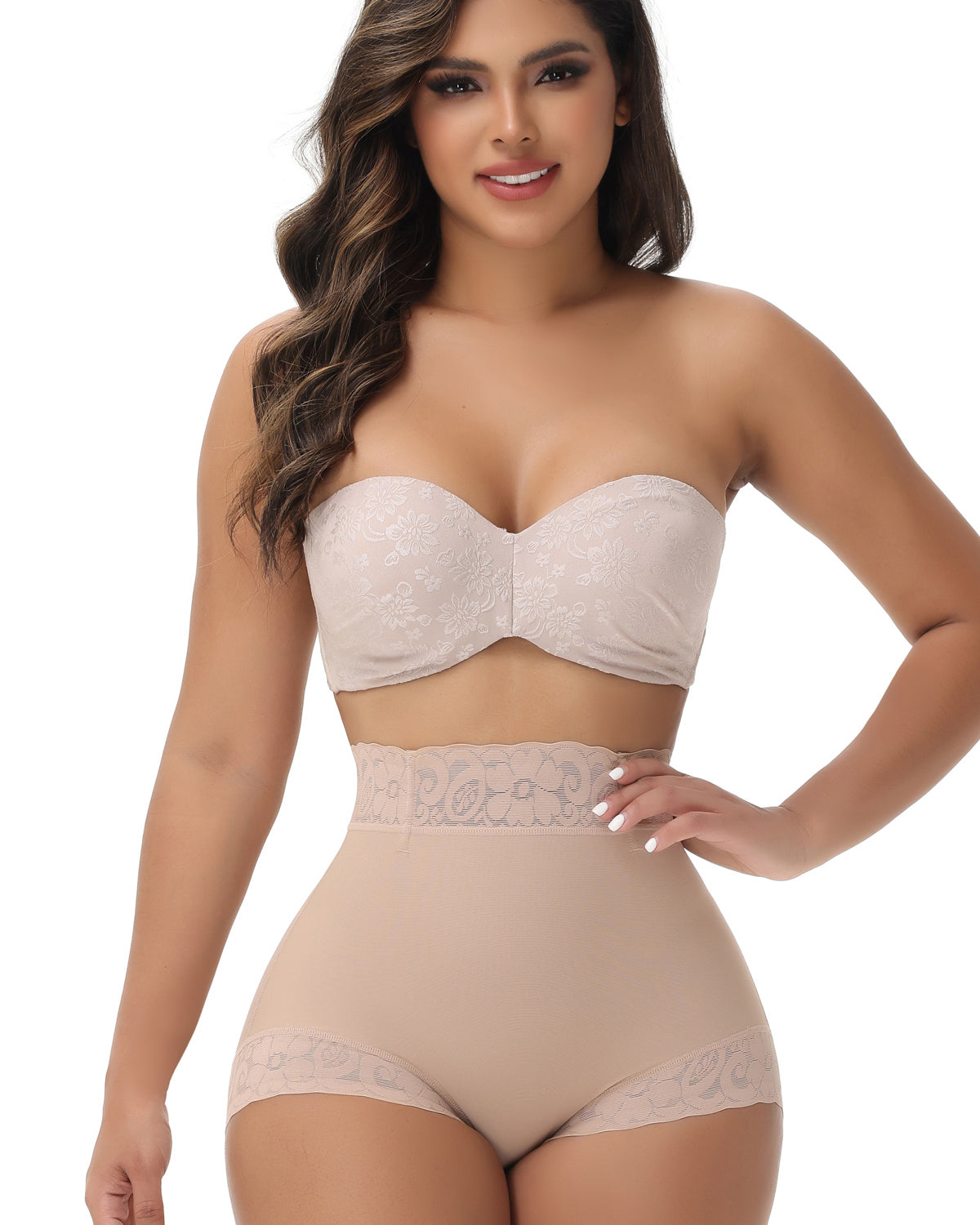 Nahtloser Mittlerer Taille Miederhosen Po-Lift Shapewear Unterwäsche