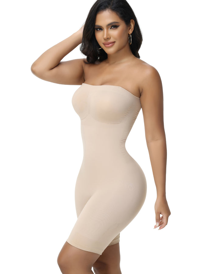 Shapshe® Nahtloser Glatter Shapewear Bodysuit mit Bauchkontrolle im Hourglass Stil