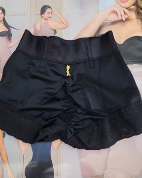 Damen Nahtlose Niedrige Taille Bauchweg Faja Shorts Po Lift Miederhosen