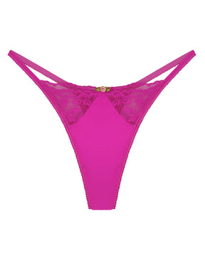 Sexy Spitzen Elastischer Tanga Niedriger Taille Blumendekor Bikini Höschen