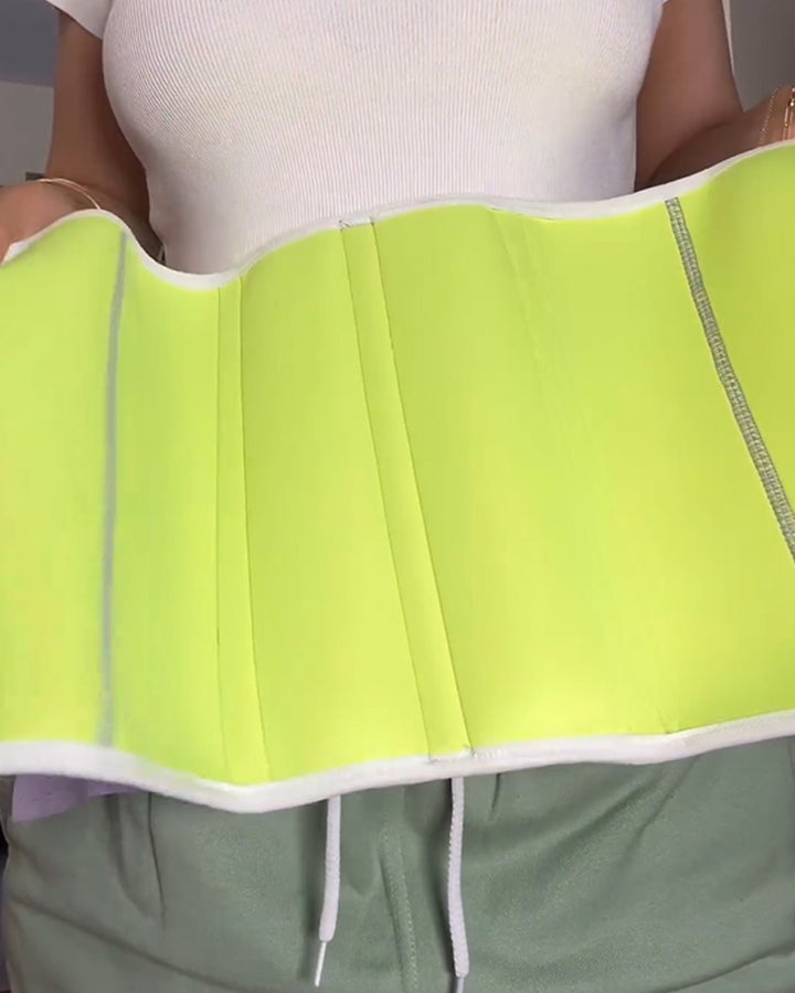 Shapshe® Damen Doppelkompressions Bauchwickel Schweiß Sauna Taillentrainer Waist Trainer