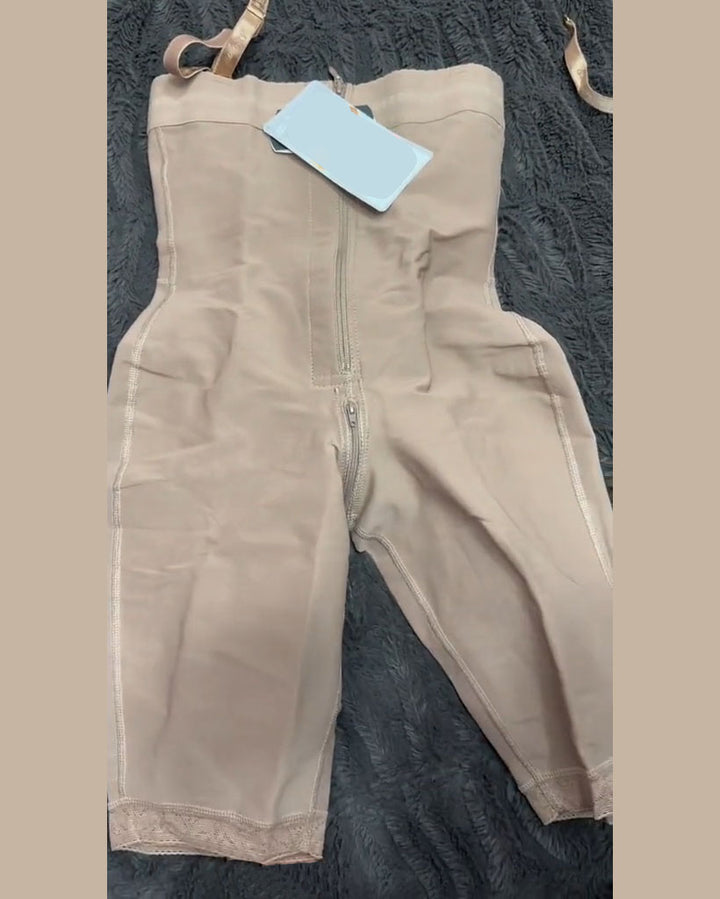 Shapshe® Schlankmachende Shorts mit Oberschenkel und hoher Taille, Body Shaper mit Reißverschluss
