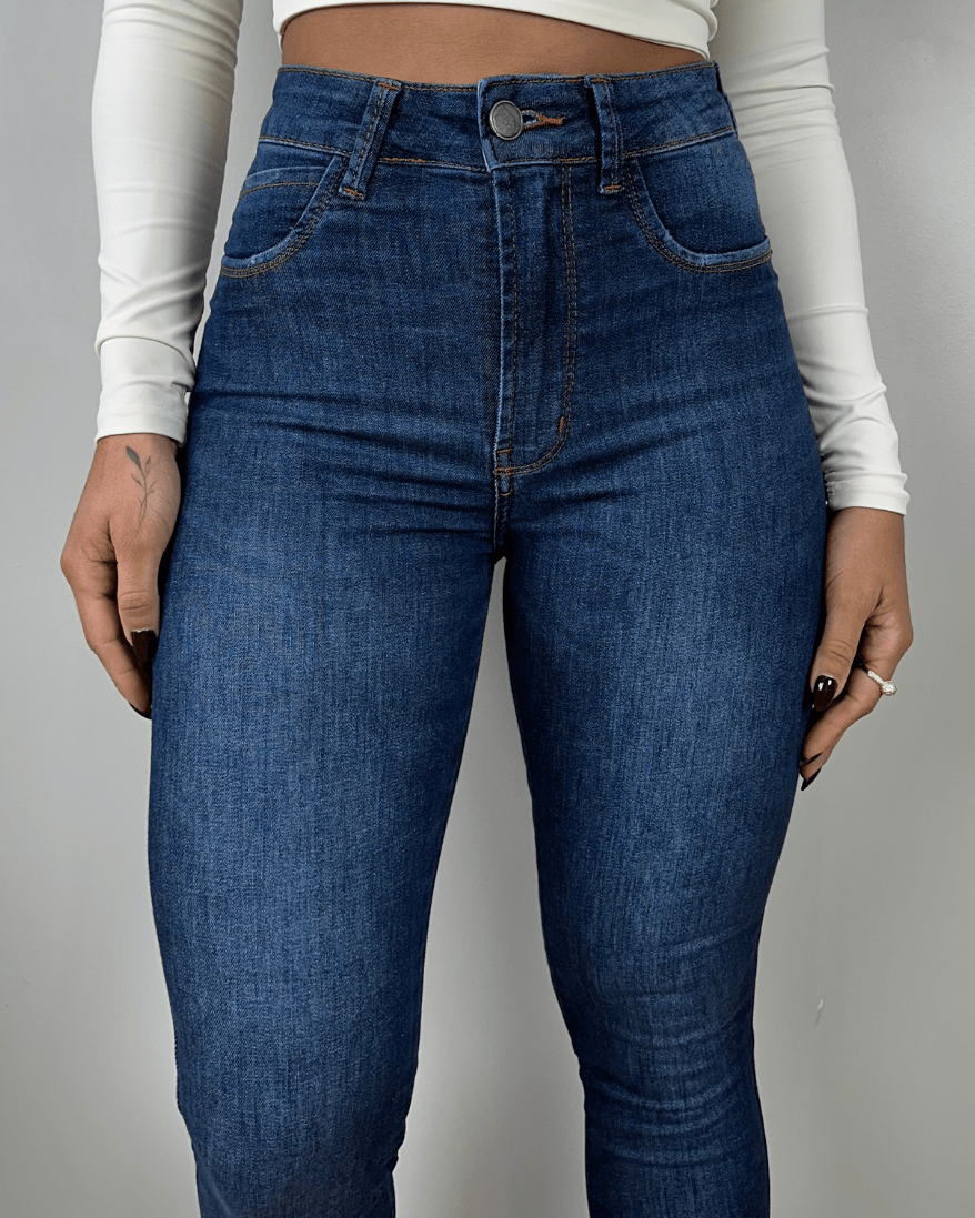 Jeans mit Hoher Taille und Bauchkontrolle Kolumbianische Jeans