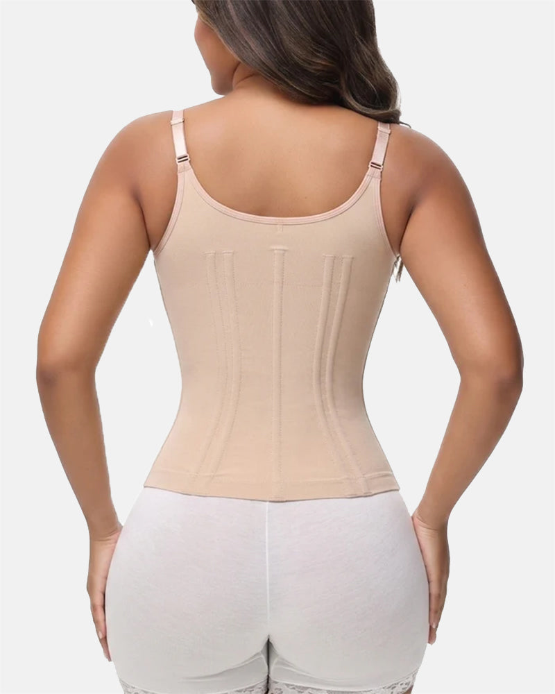 Shapshe®Shapewear Top With Built In Bra With Zipper Cutout